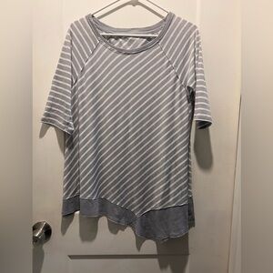 Calvin Klein EUC. Performance. Asymmetrical cotton shirt XL